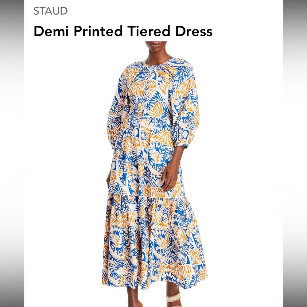 Demi printed tiered dress